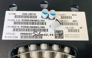 خازن جامد 39 میکرو فاراد 80 ولت Nichicon ژاپن SMD دمای کار 125 و اطمینان بالا