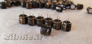 خازن آدیو 220 میکرو فاراد 16 ولت ELNA سری R2A مینیاتوری گرید صوتی black gold