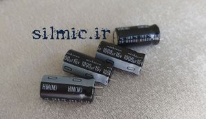 خازن مادربرد 1000 میکرو فاراد 16 ولت NICHICON ژاپن سری HM با امپدانس پایین