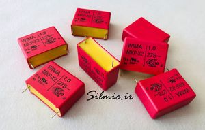 خازن 1 میکرو فاراد 275 ولت AC نوع MKP-X2 ساخت WIMA آلمان فیلتر EMI