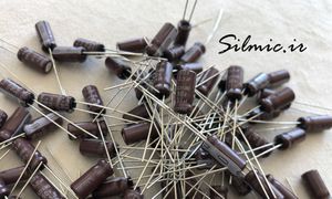 خازن 3.3 میکرو فاراد 50 ولت NIPPON ساخت ژاپن سری KMG با ابعاد مینیاتوری