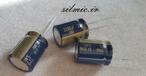 خازن های فای 2200 میکرو فاراد 16 ولت سری FC پاناسونیک سری آدیو low impedance