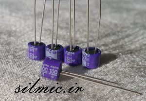 خازن جامد های فای 100 میکرو فاراد 4 ولت os-con ساخت sanyo ژاپن سری SP