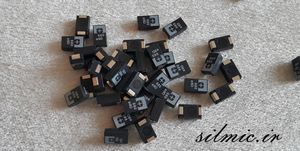 خازن تانتالیوم 680 میکرو فاراد 2.5 ولت SMD ساخت SANYO سری 2R5TPE680MFL