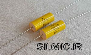 خازن اکسیال 220 نانو فاراد 250 ولت arcotronics سری MKP پلی پرو پیلن متالیزه