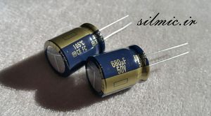 خازن های فای 680 میکرو فاراد 50 ولت سری FC پاناسونیک سری آدیو low impedance