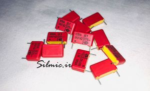 خازن 100 نانو فاراد 275 ولت AC نوع MKP-X2 ساخت WIMA آلمان فیلتر EMI