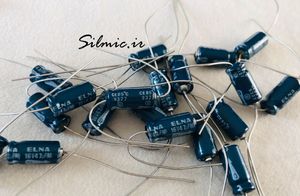 خازن اودیو 47 میکرو فاراد 16 ولت ELNA اکسیال با کیفیت صوتی بالا سری TE2