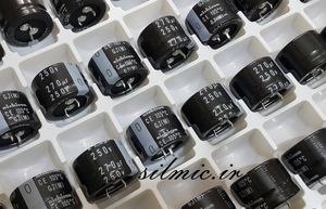خازن 270 میکرو فاراد 250 ولت nichicon ژاپن سری GJ با ارتفاع بسیار کم