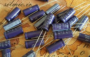 خازن 390 میکرو فاراد 25 ولت NIPPON ژاپن سری LXZ با ESR پایین و LONG LIFE
