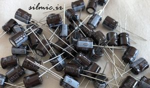 خازن 100 میکرو فاراد 50 ولت nichicon ژاپن سری TS با اطمینان بالا و ابعاد کوچک