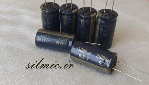 خازن های فای 15000 میکرو فاراد 6.3 ولت سری FC پاناسونیک سری آدیو low impedance