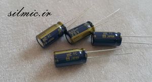 خازن های فای 330 میکرو فاراد 25 ولت سری FC پاناسونیک سری آدیو low impedance