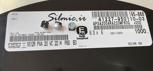 خازن پلیمر جامد 22 میکرو فاراد 20 ولت NIPPON سری PXA و Super low ESR