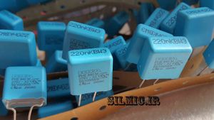 خازن 220 نانو فاراد 275 ولت AC سری PHE840M X2 ساخت شرکت RIFA آلمان