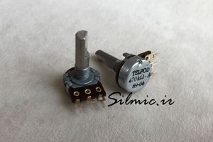 پتاسیومتر 470 کیلو اهم تک از نوع لگاریتمی ساخت TELPOD لهستان نوع کربنی