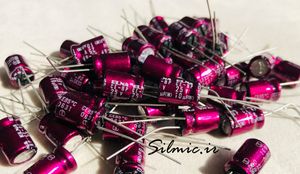 خازن بی پلار 10 میکرو فاراد 25 ولت ELNA ژاپن سری RBD های فای Violet Robe
