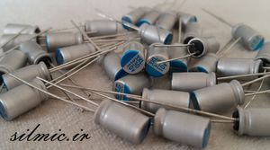خازن جامد 330 میکرو فاراد 10 ولت TOSHIN KOGYO ابعاد مینیاتوری و ultra low esr