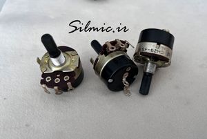 کلید ولوم 2 مگا اهم خطی ته بزرگ با دسته پلاستیکی بلند ساخت NOBLE ژاپن