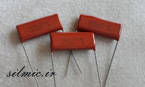 خازن 560 نانو فاراد 125 ولت ac پلی استر nissei سری mmd ایده آل برای نویز ورودی