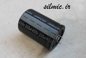 خازن الکترولیتی 330 میکرو فاراد 450 ولت JAMICON مالزی سری LP