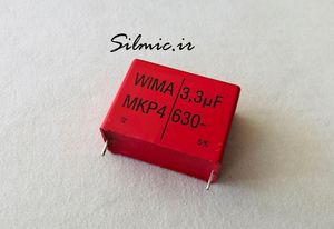 خازن 3.3 میکرو فاراد 630 ولت های فرکانسی WIMA آلمان سری MKP4