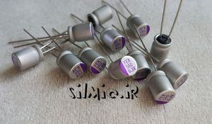 خازن جامد 560 میکرو فاراد 6.3 ولت gemcon تایوان مینیاتوری با امپدانس پایین