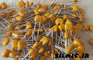 خازن مولتی لایر 33 نانو فاراد 100 ولت ساخت AVX انگلستان سری SR20 MLC X7R