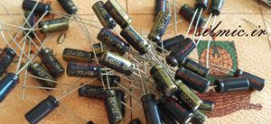 خازن های فای 22 میکرو فاراد 50 ولت سری FC پاناسونیک سری آدیو low impedance