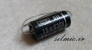 خازن روغنی 150 نانو فاراد 630 ولت nippon مناسب برای امپ گیتار و کلاس A