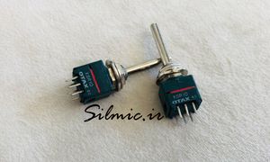 دیپ سوئیچ روتاری شفت دار با سلکتور 10 حالته 6 پایه ساخت OTAX ژاپن پایه گلد