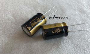 خازن های فای 1000 میکرو فاراد 50 ولت nichicon گرید استاندارد صوتی سری KW
