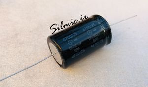 خازن اکسیال 4700 میکرو فاراد 25 ولت ساخت Siemens Matsushita آلمان