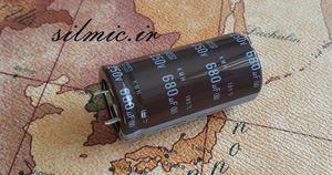 خازن 680 میکرو فاراد 250 ولت nippon ژاپن سری kmh سری استاندارد