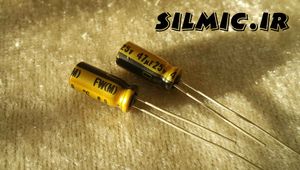 خازن های فای 47 میکرو فاراد 25 ولت نیچیکون گرید استاندارد صوتی سری FW