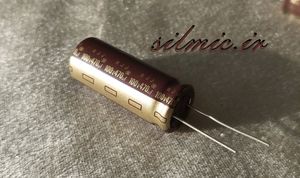 خازن 470 میکرو فاراد 100 ولت گرید صوتی النا ژاپن سری RJJ با امپدانس پایین