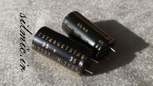 خازن های گرید 2200 میکرو فاراد 35 ولت صوتی ELNA ژاپن سری STARGET(ROD)