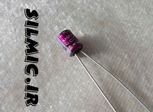 خازن آدیو 2.2 میکرو فاراد 50 ولت ELNA سری R2A مینیاتوری گرید صوتی violet robe