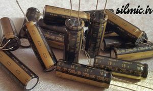 خازن های گرید 2200 میکرو فاراد 16 ولت صوتی النا ژاپن سری STARGET(ROD)