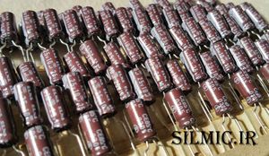 خازن آدیو 10 میکرو فاراد 25 ولت الکترولیت ELNA سری RA2 با گرید صوتی مینیاتوری