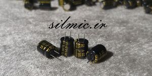 خازن 100 میکرو فاراد 25 ولت sanyo suncon ژاپن ME-WG سری SUPER LOW ESR