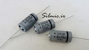 خازن های فای 470 میکرو فاراد 35 ولت اکسیال TOWA ژاپن و صدایی فوق العاده گرم