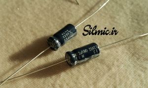خازن آدیو 22 میکرو فاراد 25 ولت اکسیال ELNA ژاپن سری TE2