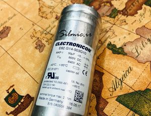 خازن 50 میکرو فاراد 800 ولت DC و 640 ولت AC ساخت ELECTRONICON آلمان از نوع MKP