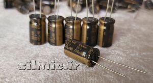 خازن آدیو 470 میکرو فاراد 35 ولت ELNA سری RA3 های گرید صوتی با ابعاد مینیاتوری