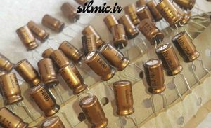 خازن های فای 220 میکرو فاراد 10 ولت نیچیکون گرید استاندارد صوتی سری FW