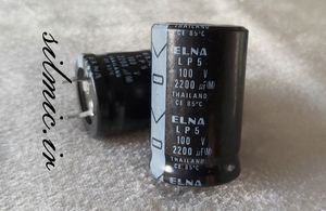 خازن آدیو 2200 میکرو فاراد 100 ولت ELNA با پایه های SNAP-IN سری LP5 و HI-END