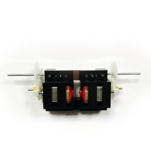 موتور گیربکس دار پلاستیکی مبتدی 6 ولت با 2 شفت قطر 2mm