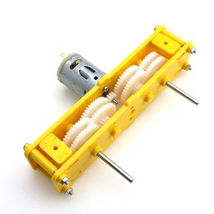 موتور گیربکس دار پلاستیکی 100 دور 2 شفت 4 میلیمتر