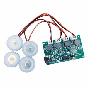 ماژول تولید بخار سرد 4 تایی با ورودی Type-C به همراه پیزو و پایه نگهدارنده JY-003-4